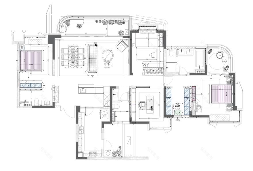 成都麓湖沄洲组团C户型206㎡样板间丨中国成都丨SaltSet所特设计-62
