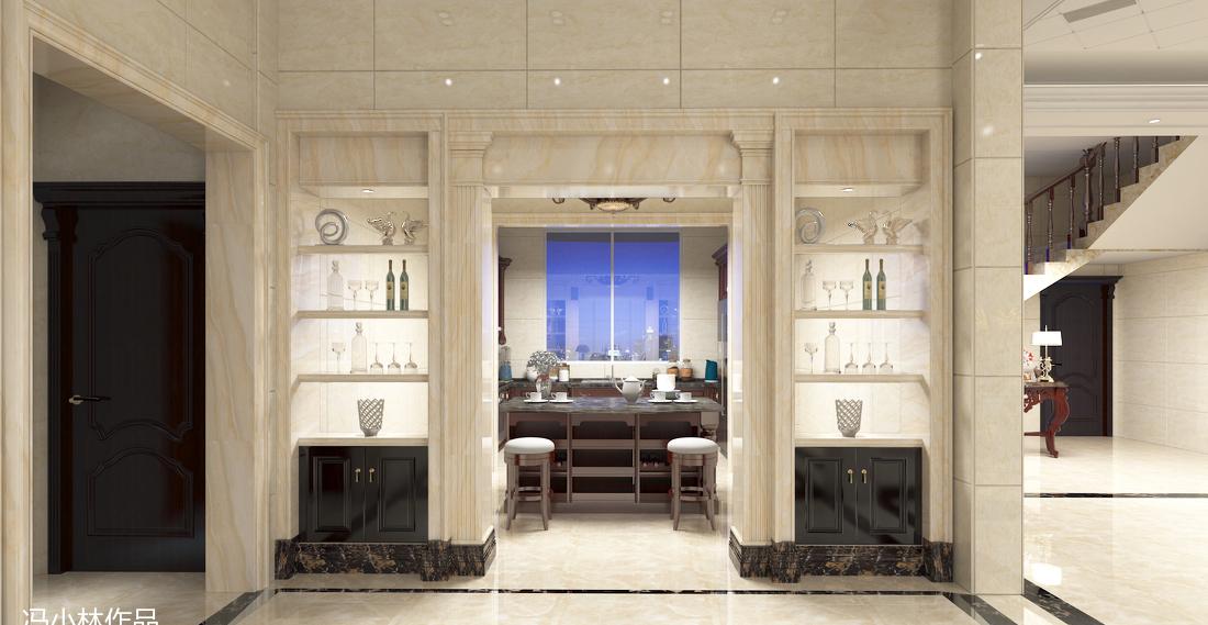 南通叠石桥简欧豪华别墅设计-2