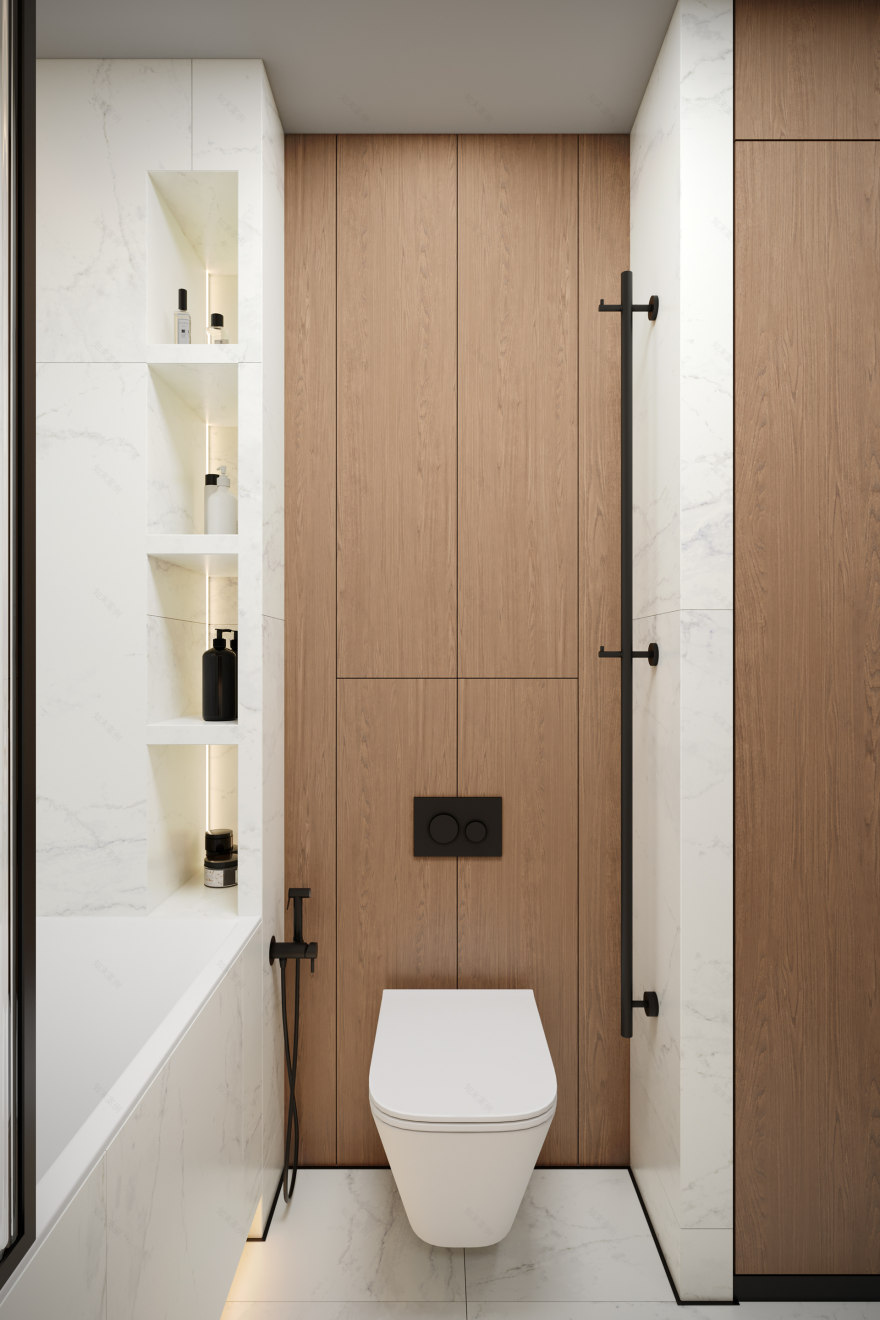 ЖК "RiverSky" 三室公寓可视化项目丨俄罗斯莫斯科-25