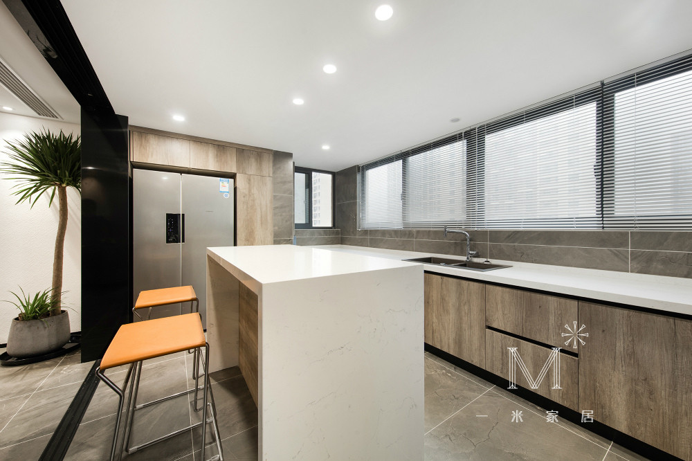 一米家居 | ◣橙意◥ 凤凰湖壹号200㎡现代港式-22