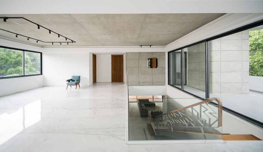 印度 Chandigarh 多代同堂现代住宅设计-12