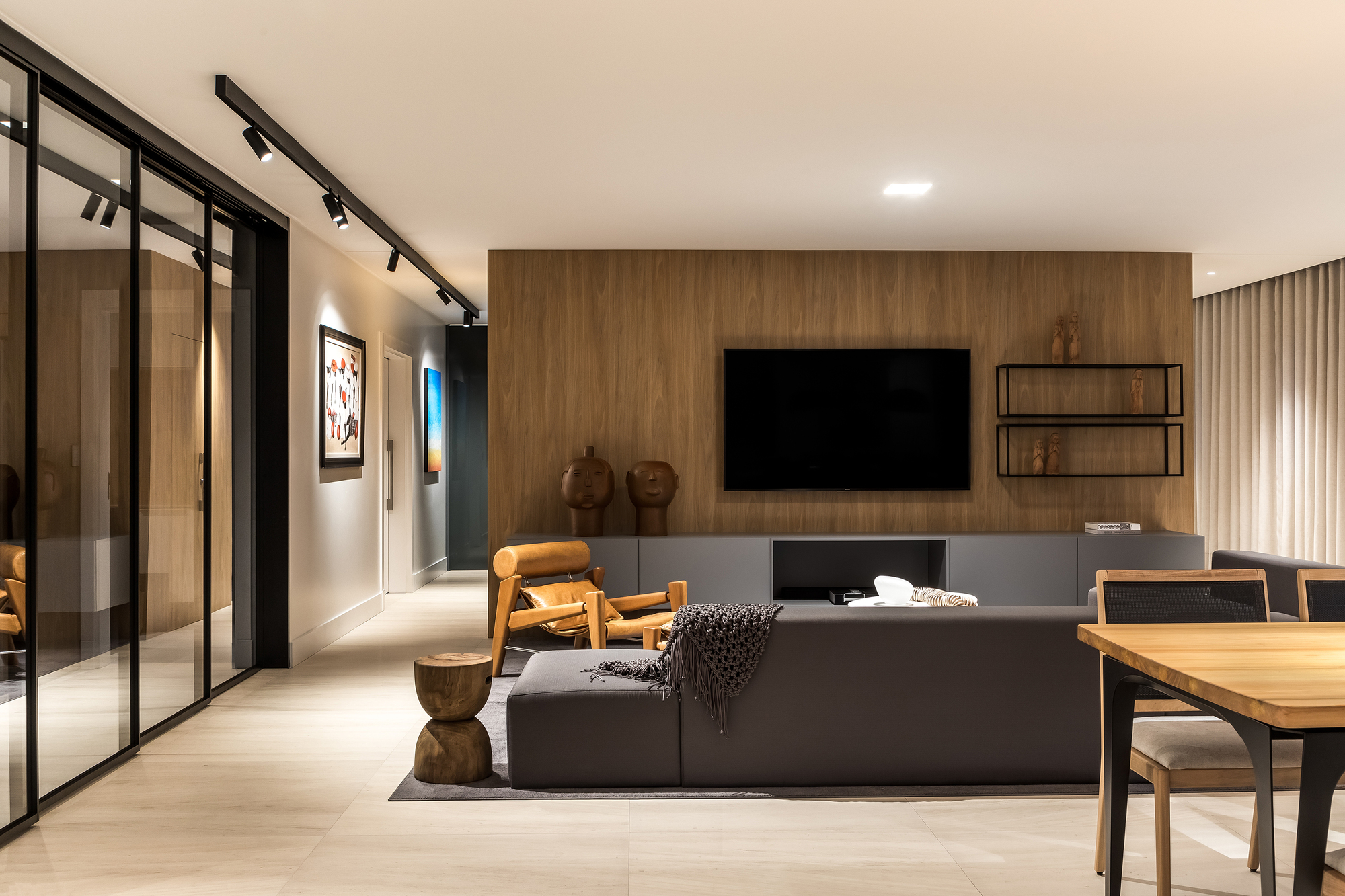 巴西极简主义之VA公寓样板房(2020)(Michel Macedo Arquitetos)设计-28