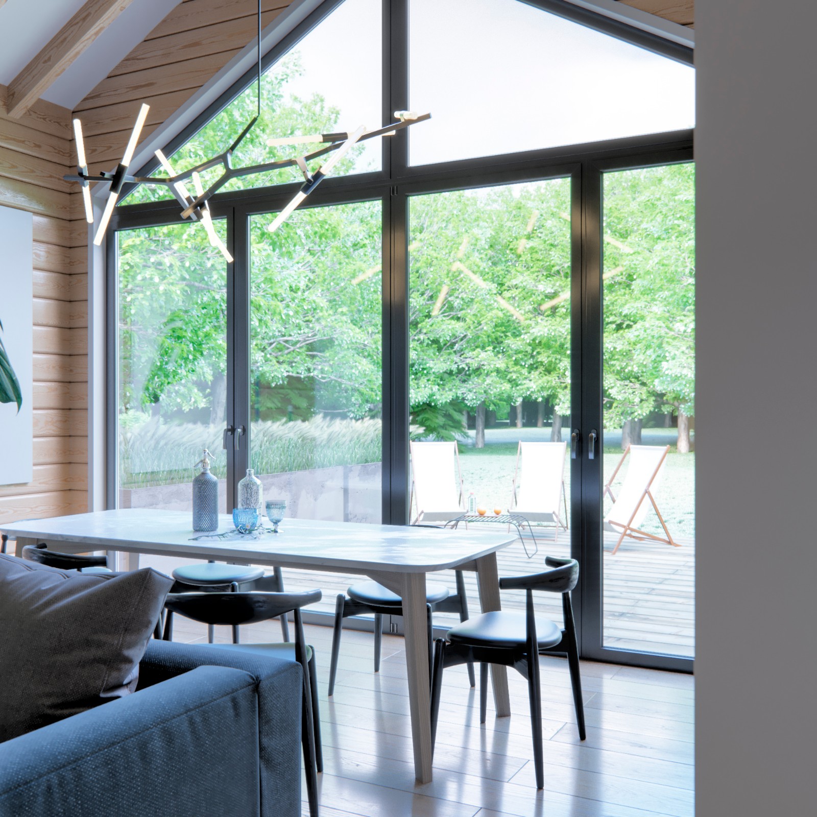 120㎡现代简约风家庭住宅  LINE DESIGN-3