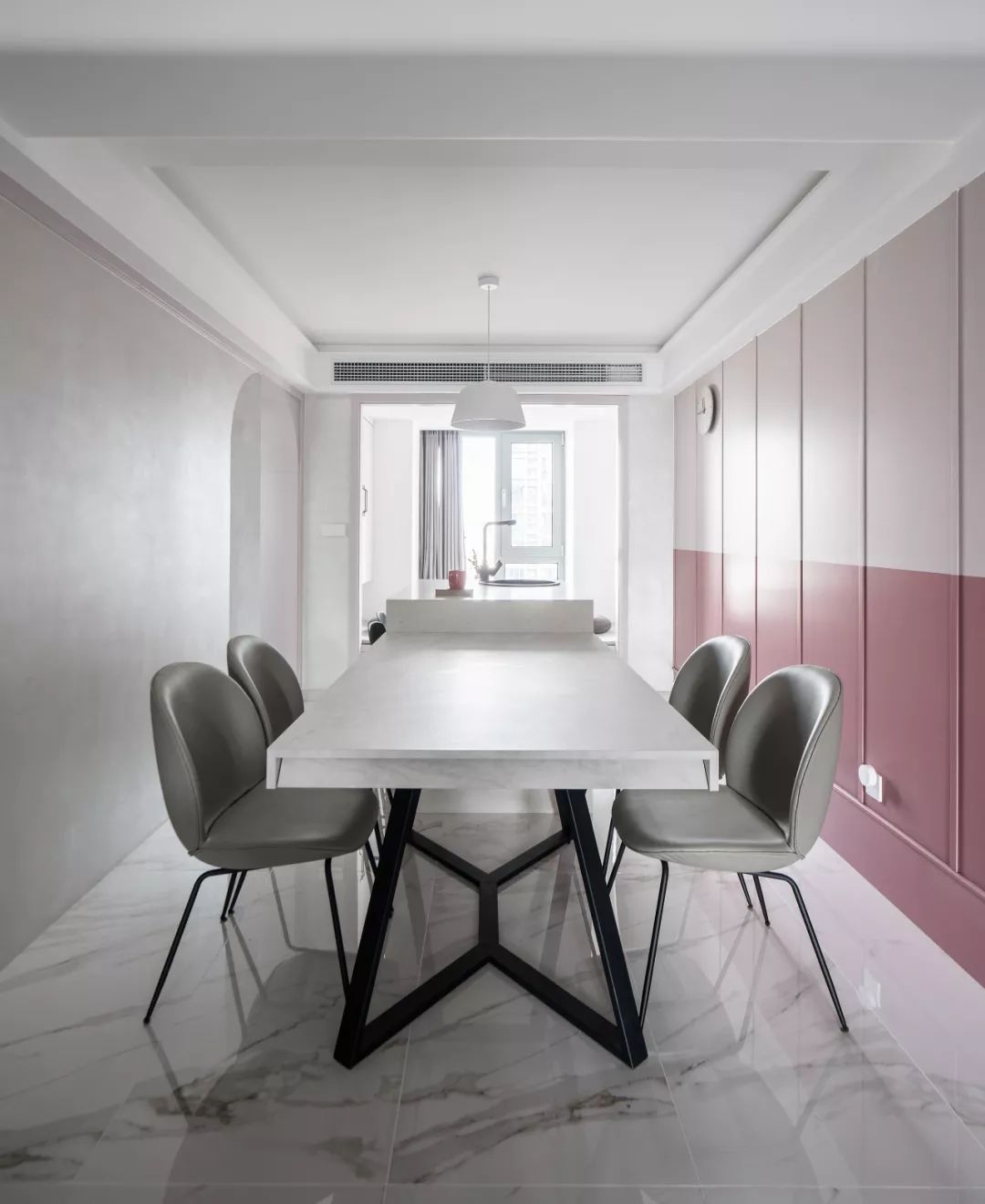 上海 140㎡弧形元素糖果配色家,乐活设计之典范-84