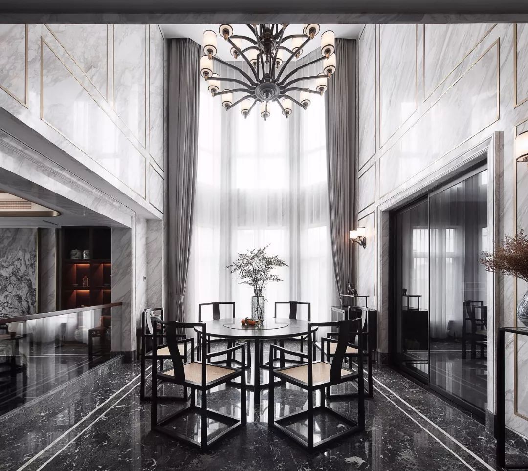 绍兴翡翠园 400㎡中式空间,古韵石韵共融,打造品质生活-33