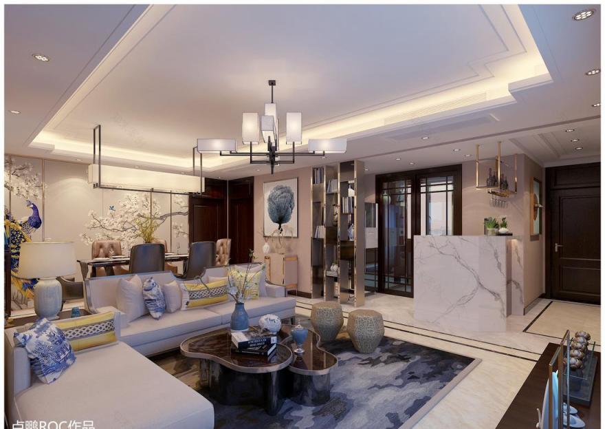 济南卢鹏设计,ROC LU 打造的新中式奢华经典之作-0