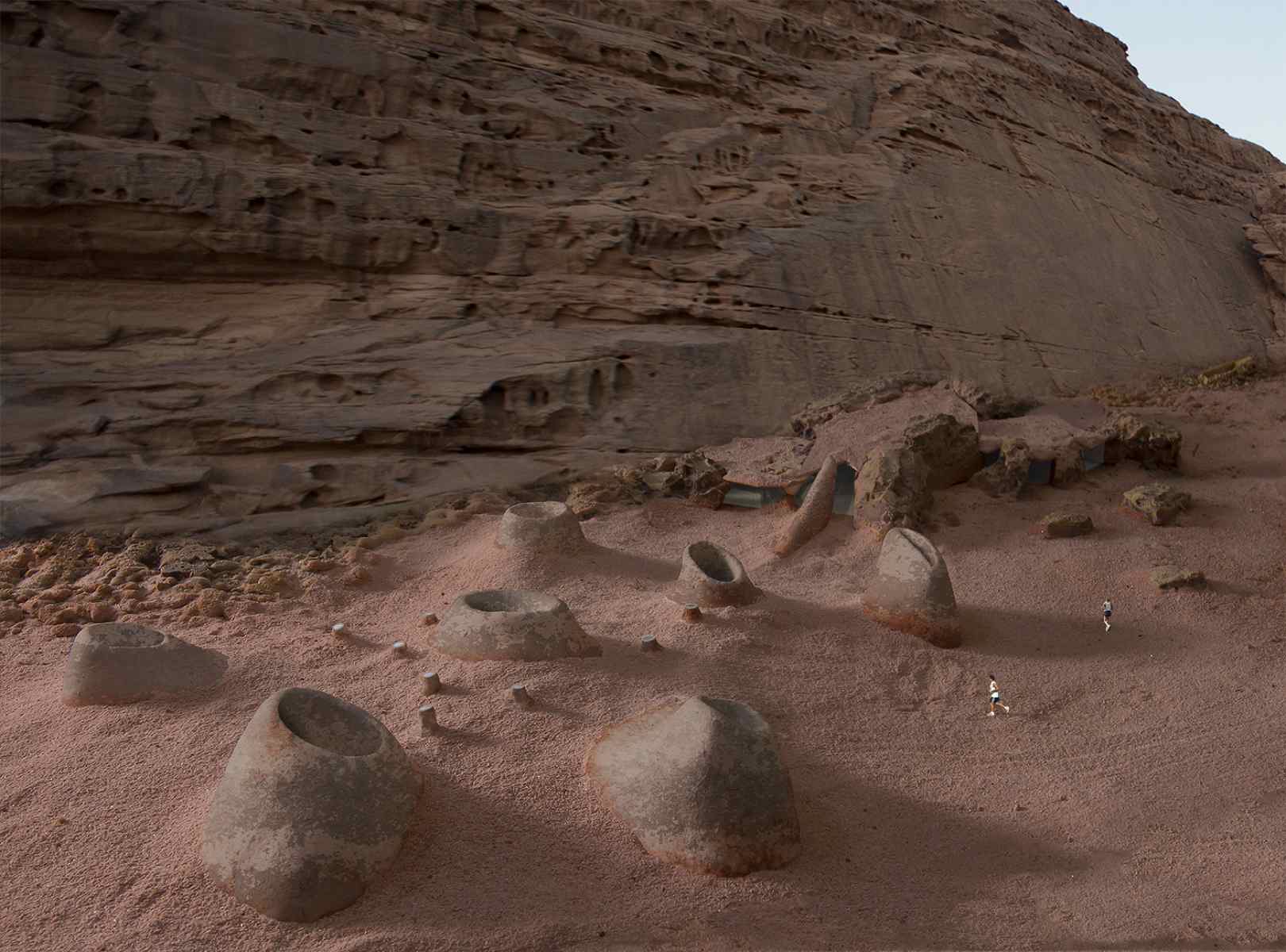 有机建筑 红沙（注：Arena Roja直译为红沙，这里不清楚它在具体语境中的含义，Arquitectura Orgánica常见释义为有机建筑） 丨约旦-18