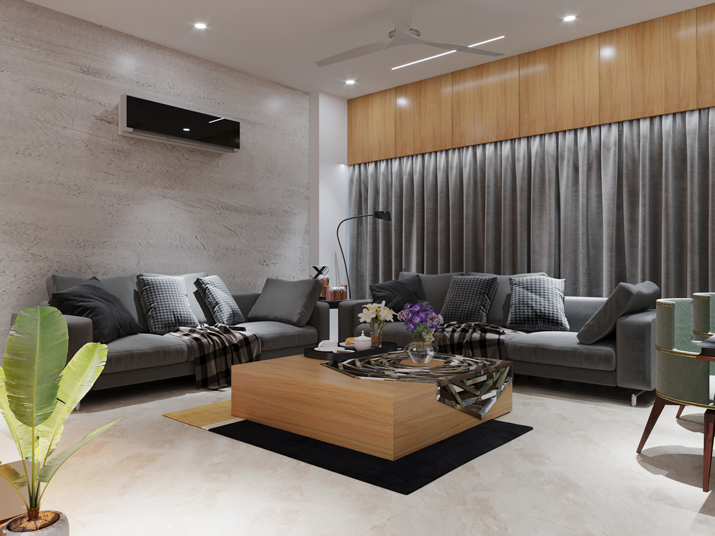 Anastasiya Gushchina丨平层丨MILAN HEIGHTS FLAT INTERIOR.-0