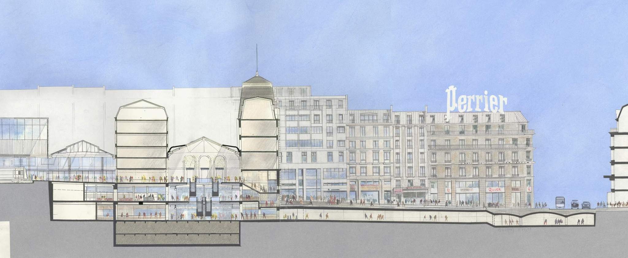 巴黎圣拉扎尔车站的现代城市空间改造-19