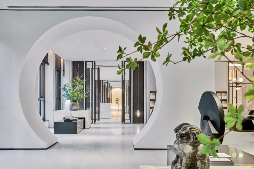 无间设计打造 1200㎡东方摩登营销中心-15