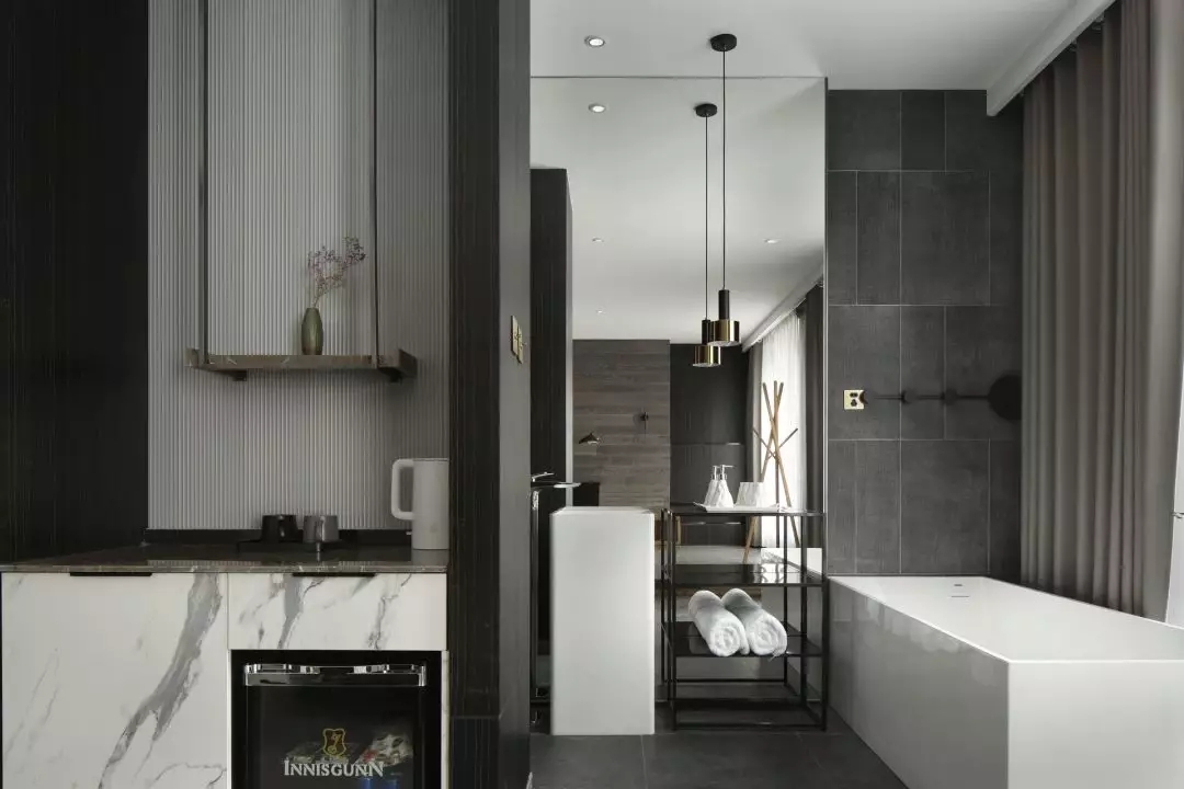 泰山脚下蓝莲花,现代艺术精品酒店设计-34