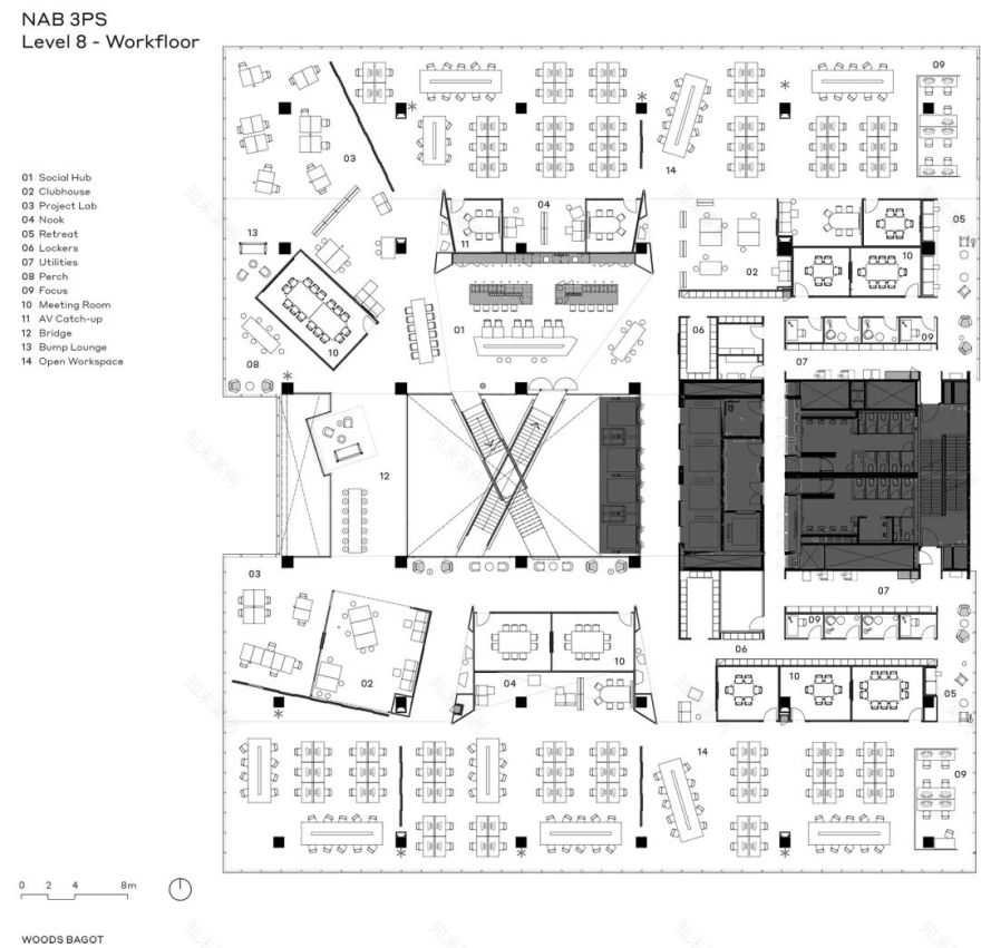 悉尼红梯 · 澳大利亚国民银行双生办公空间丨澳大利亚悉尼丨伍兹贝格-75