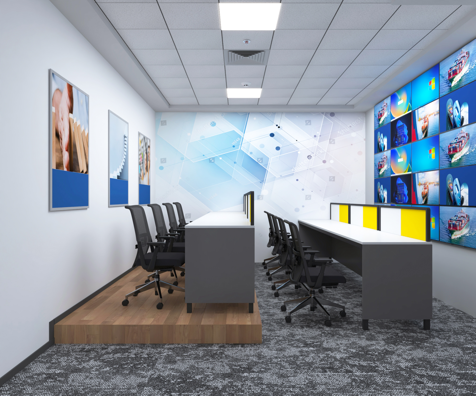 House of Shipping现代办公室室内设计与可视化-15