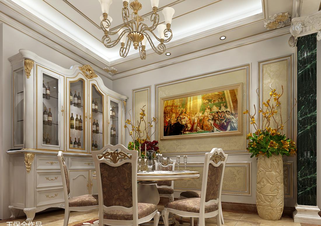 潮白河孔雀城·欧式宫廷风格室内设计-6