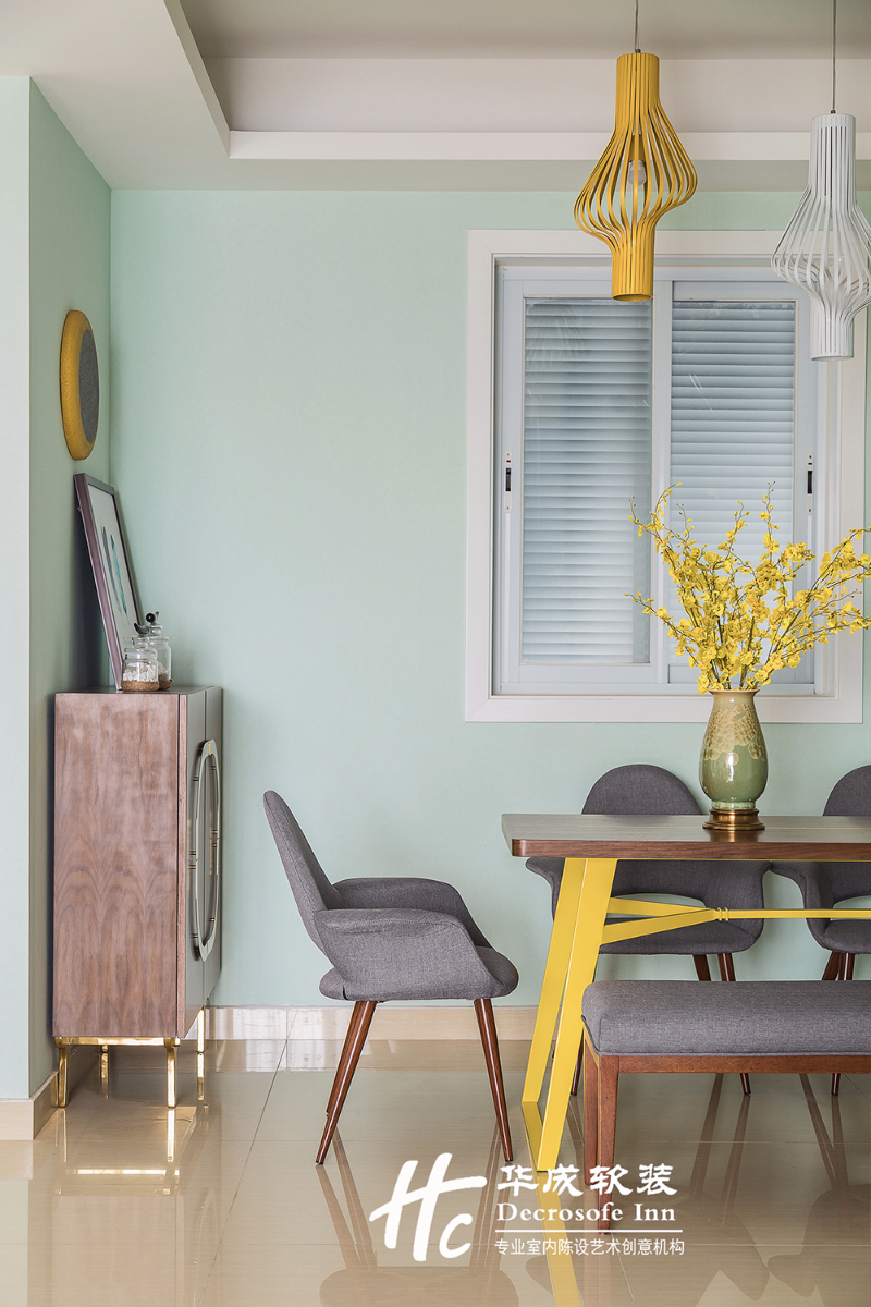 【华成美域设计】吉宝凌云峰阁136㎡ 北欧风-13