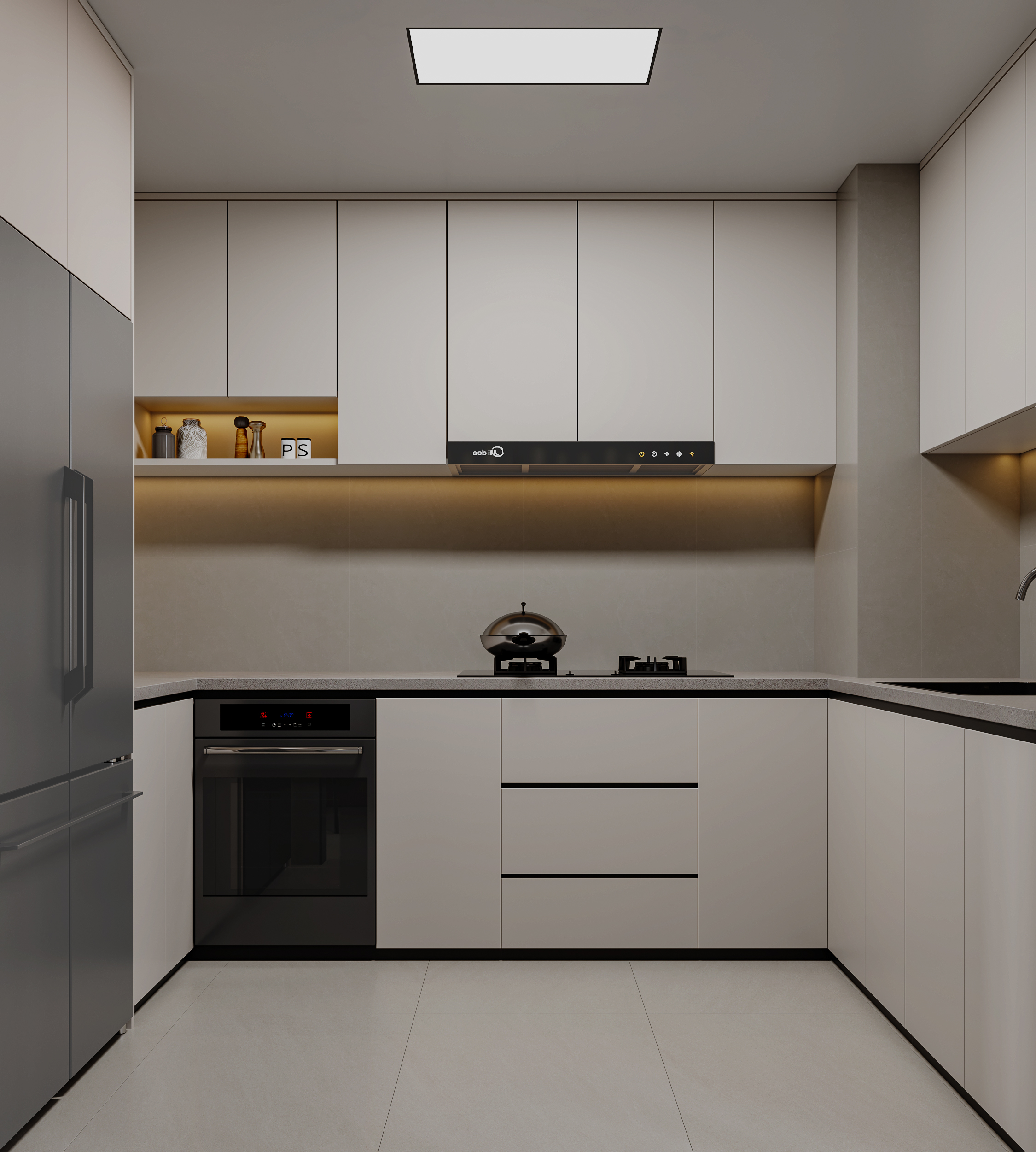 现代简约样板间-12