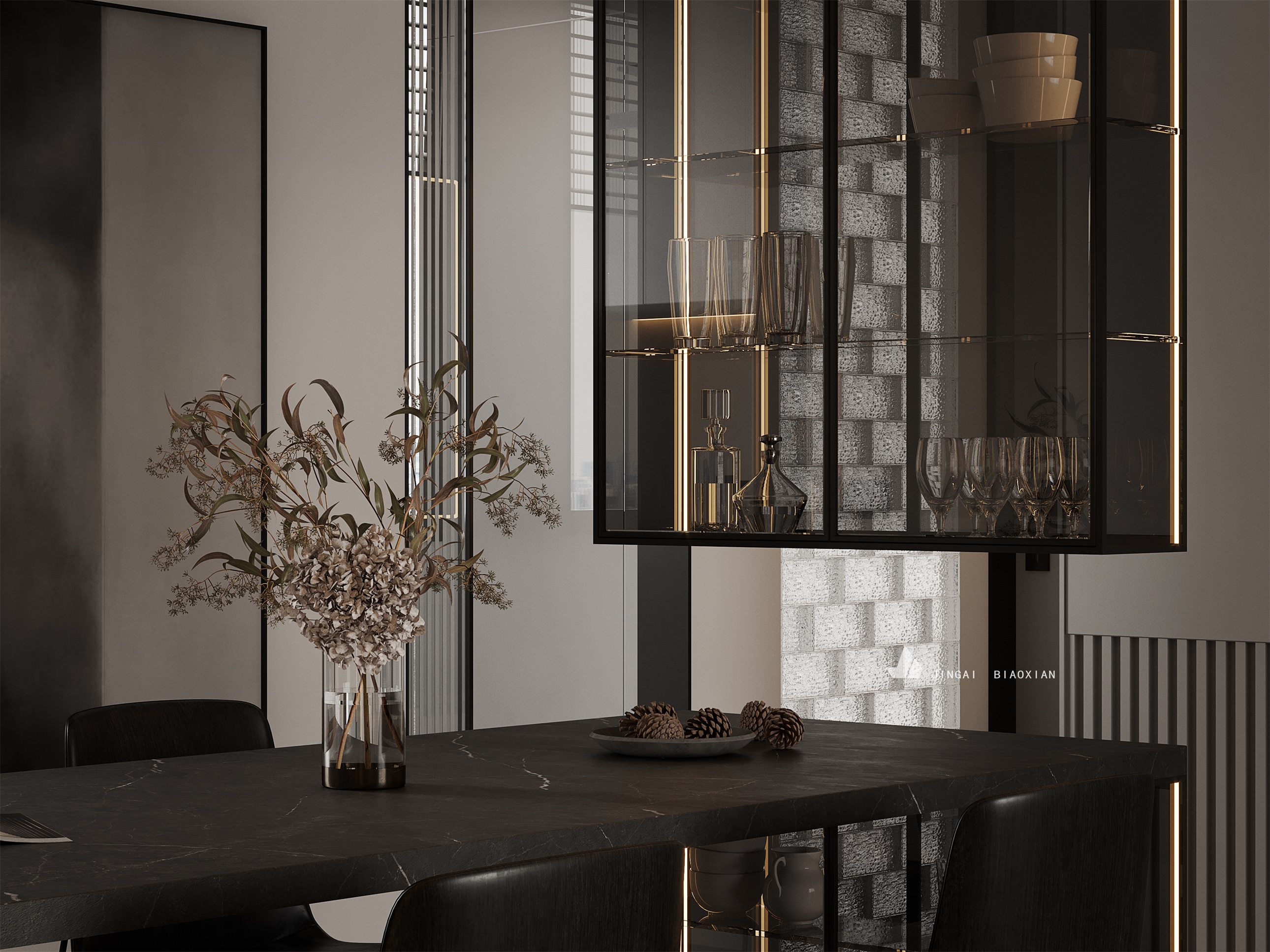 金该视觉呈现的时尚办公空间丨朱晨毅-12