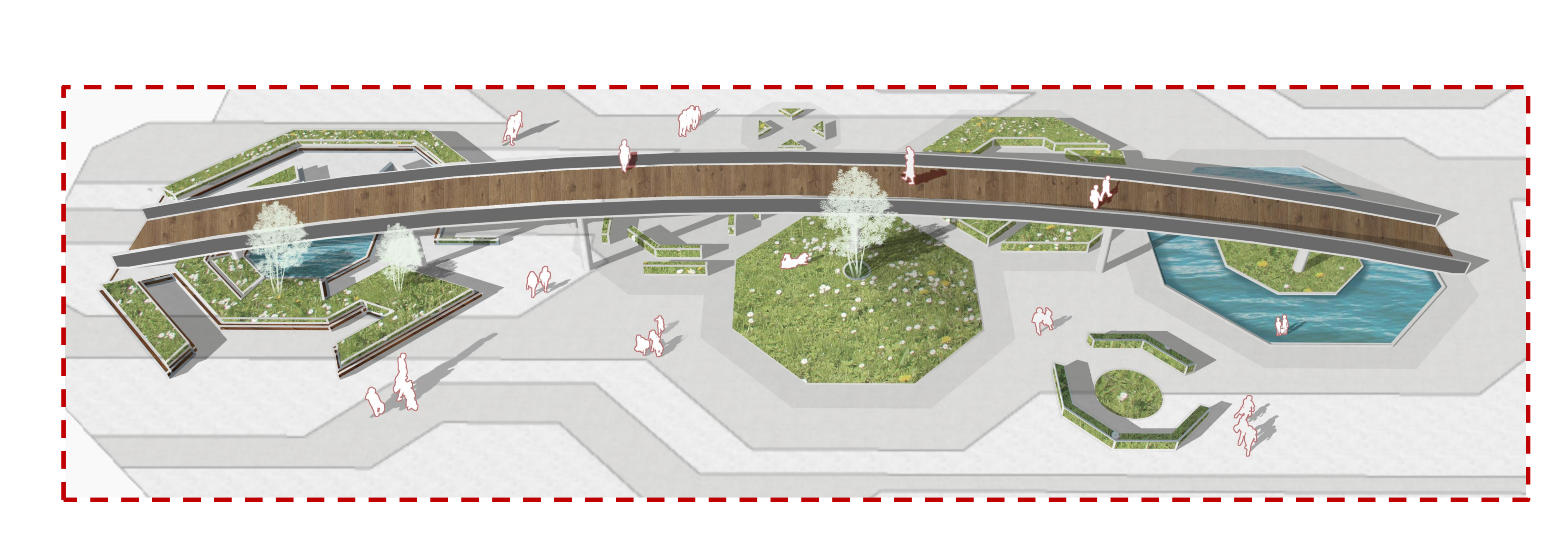 长沙市融城花园广场改造设计丨中国长沙丨湖南师范大学美术学院环境艺术专业-6