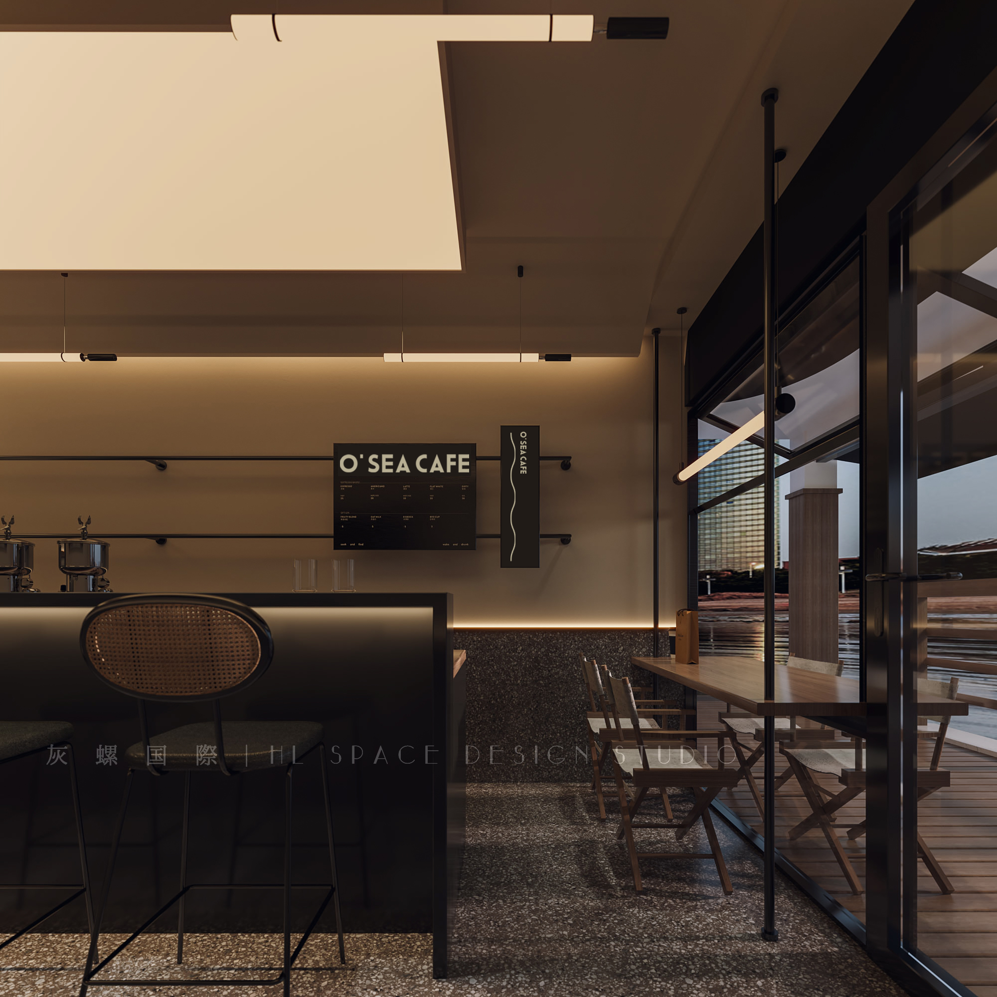 o&sea 露营风咖啡馆丨灰螺国际（青岛）环境设计事务所-5
