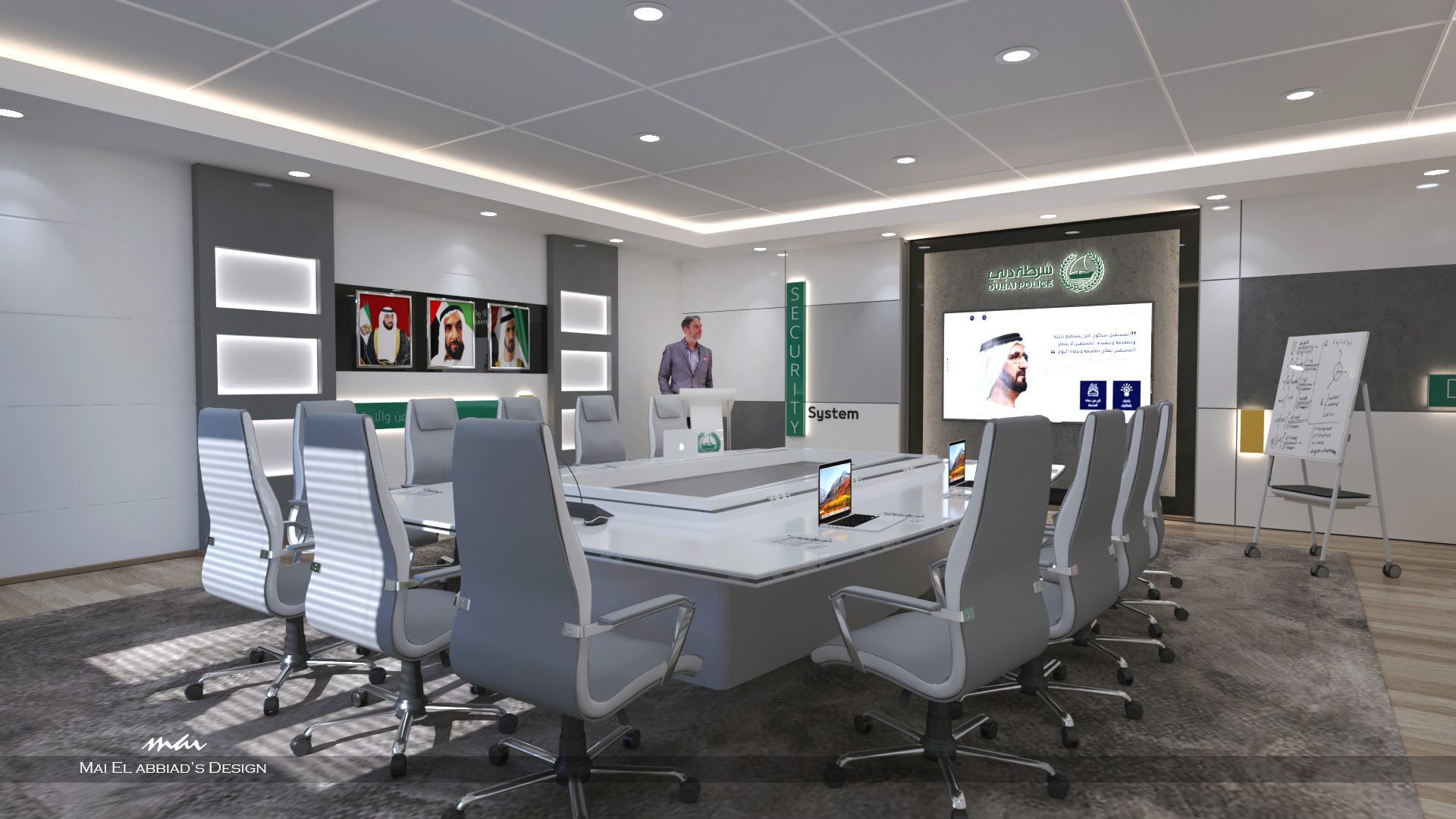 迪拜警察局助理指挥官会议室设计丨阿联酋迪拜-3