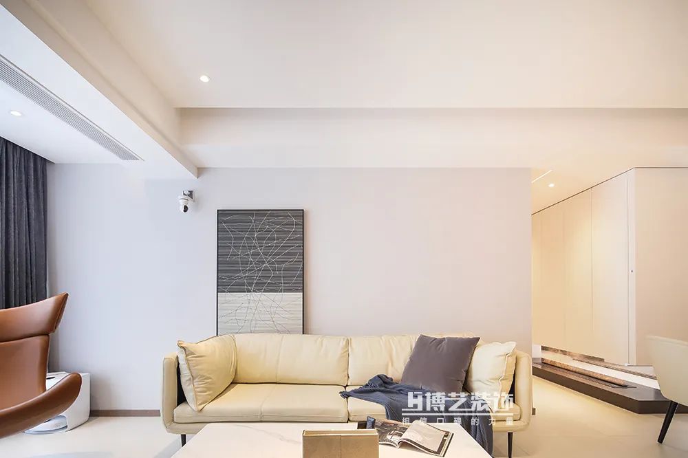 奶油色家居,温馨宁静的现代简约设计丨博艺装饰-21