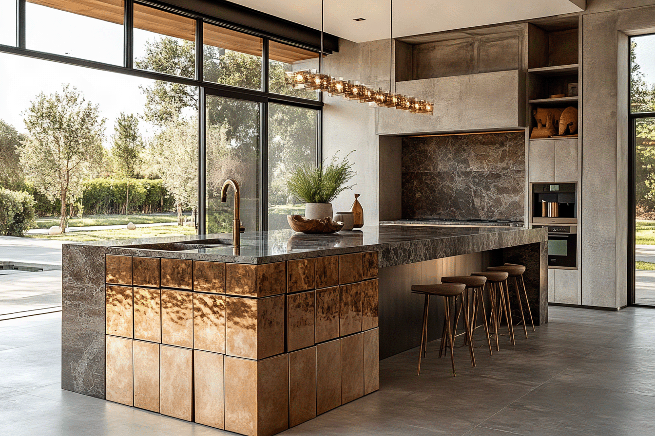 一个功能性艺术厨房岛台-38