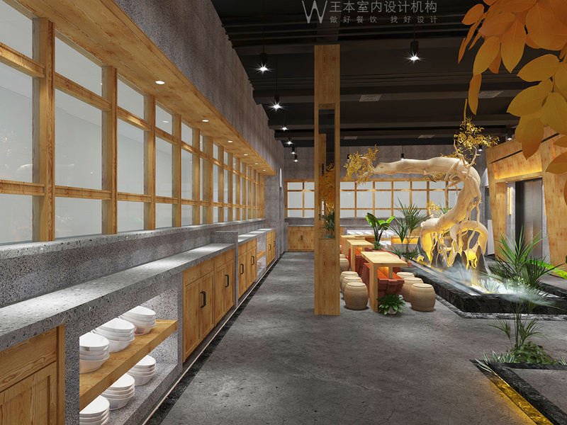库尔勒围炉小院海鲜火锅店设计案例丨中国新疆丨万中设计王本餐饮空间设计机构-20