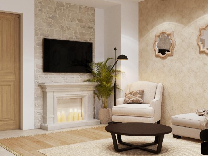 Cozy country城市公寓室内设计丨乌克兰基辅-26