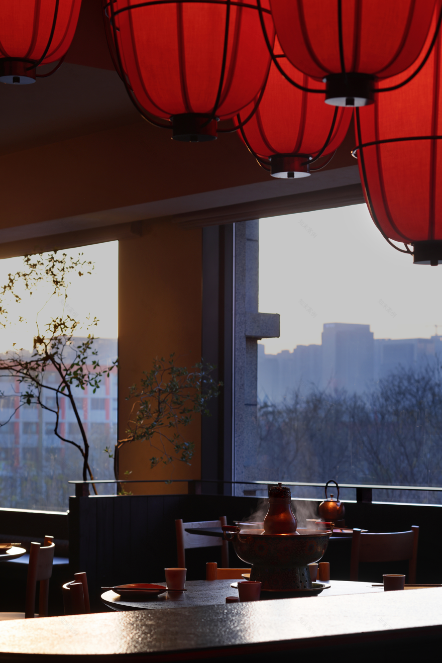 金昆阁·铜锅涮肉丨中国西安丨屋里门外设计-29