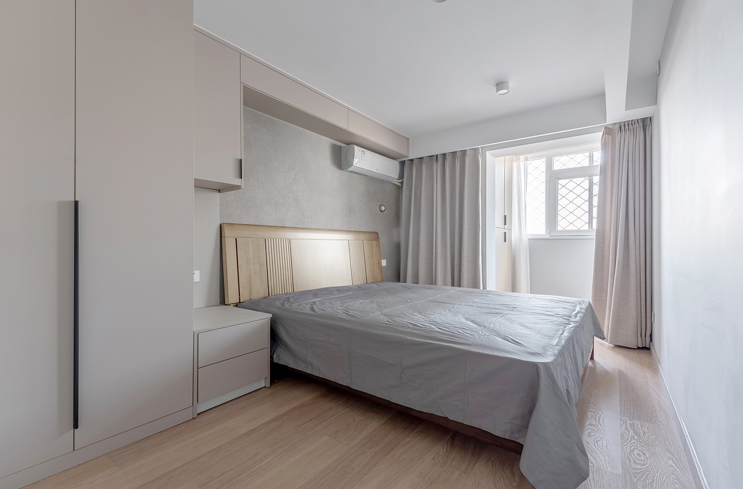 【久栖设计】46㎡学区房原木风，爆改餐厨一体，还能拥有三分离-8