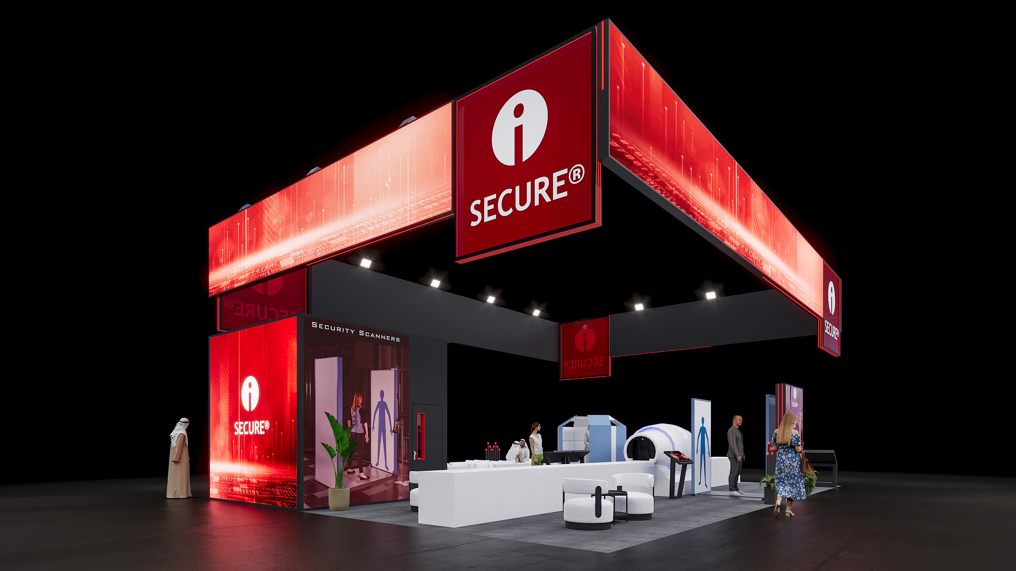 Exhibition Design concept for ISECURE@Intersec 2026-3