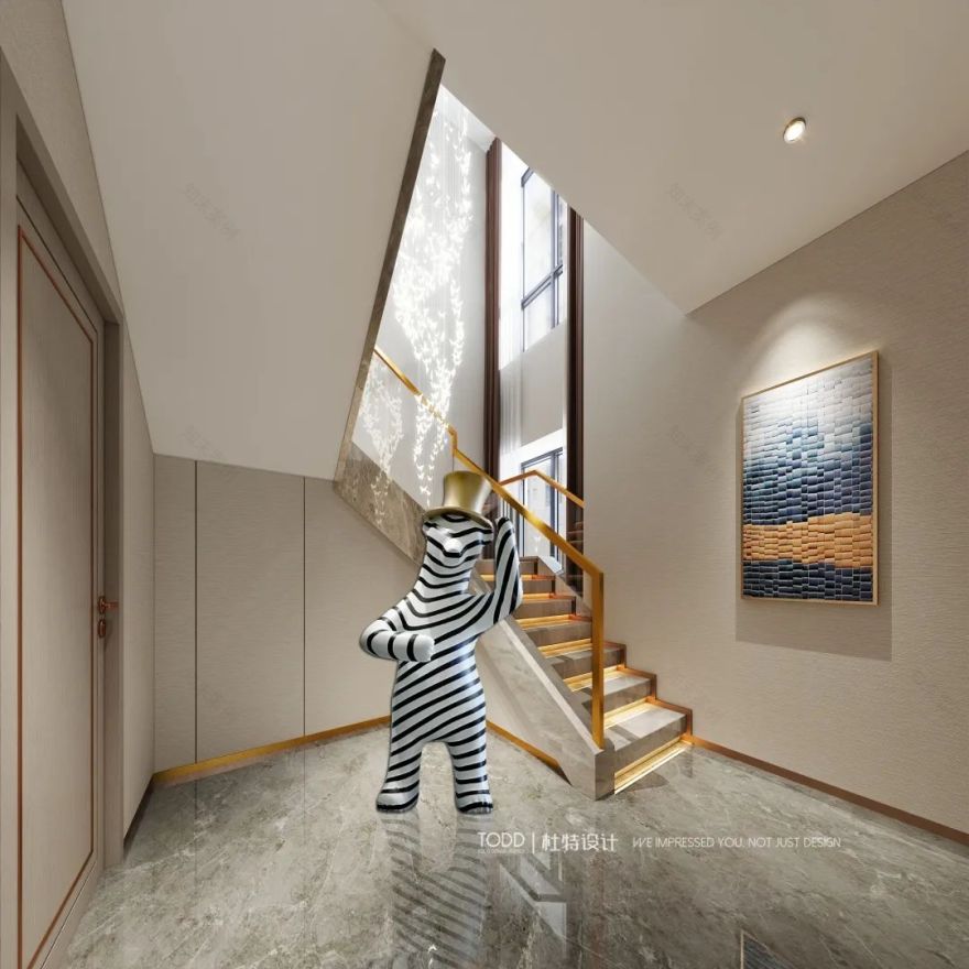 广州番禺星尚花园顶层复式独栋别墅空间设计丨中国广州丨TODD 杜特设计-29