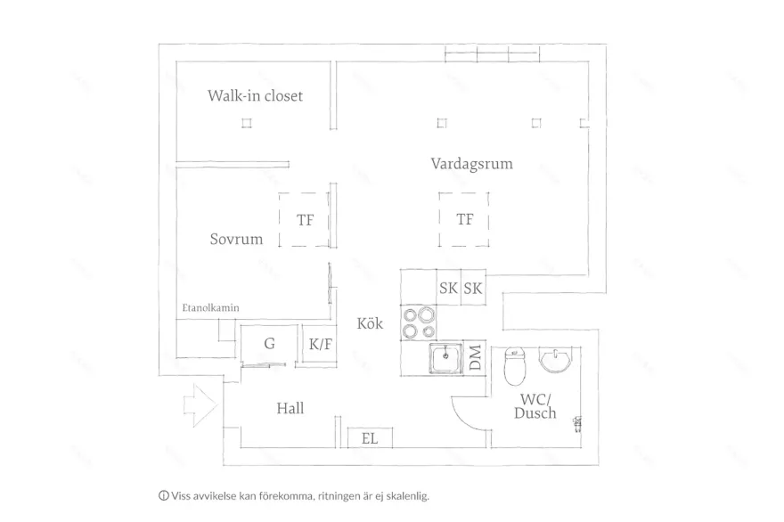 瑞典 1907 年老建筑的现代改造 | 巧妙利用梁柱的 42m2 公寓-20