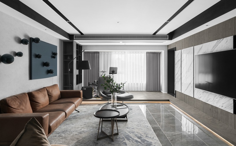 简约之韵·客厅阳台一体化设计-1