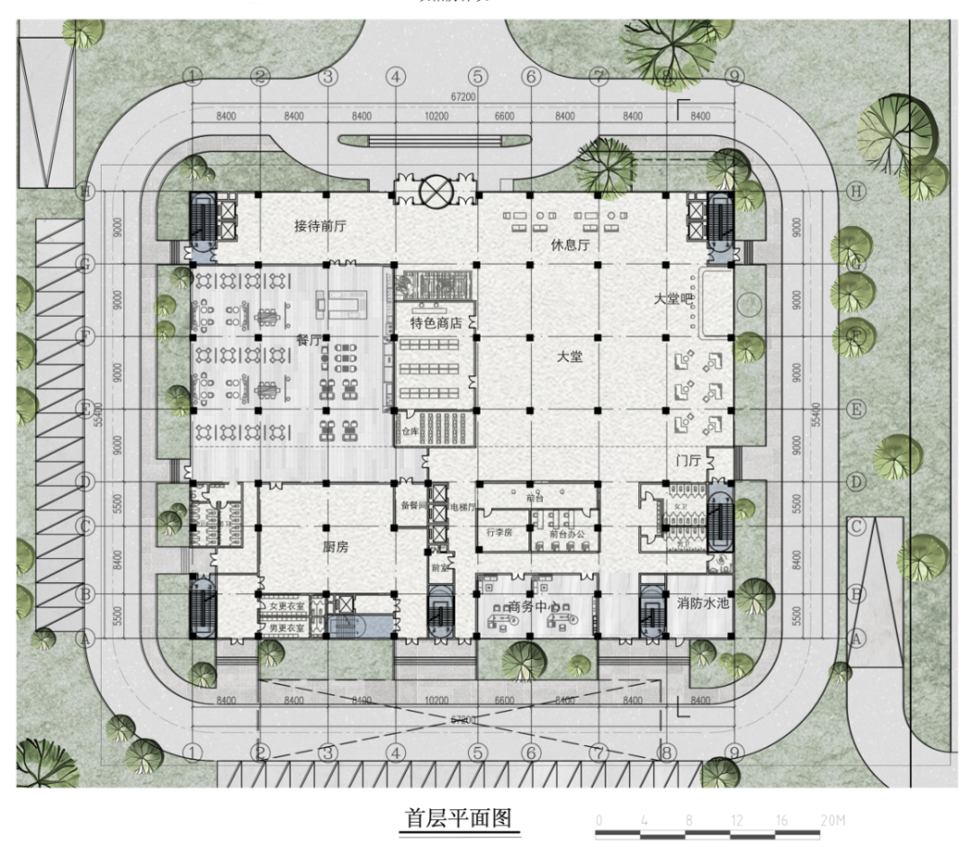 八周课设惊人的图量！华东交大大四学妹的“微缩世界”！“自然山脉+高层建筑”打造智慧酒店，个性化拉满的城市高层商务酒店设计-83