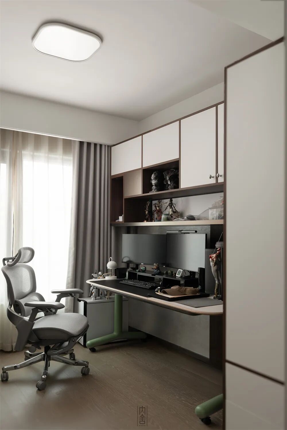 内舍软装丨147㎡极简风四居，经典配色感受有温度的家！-39