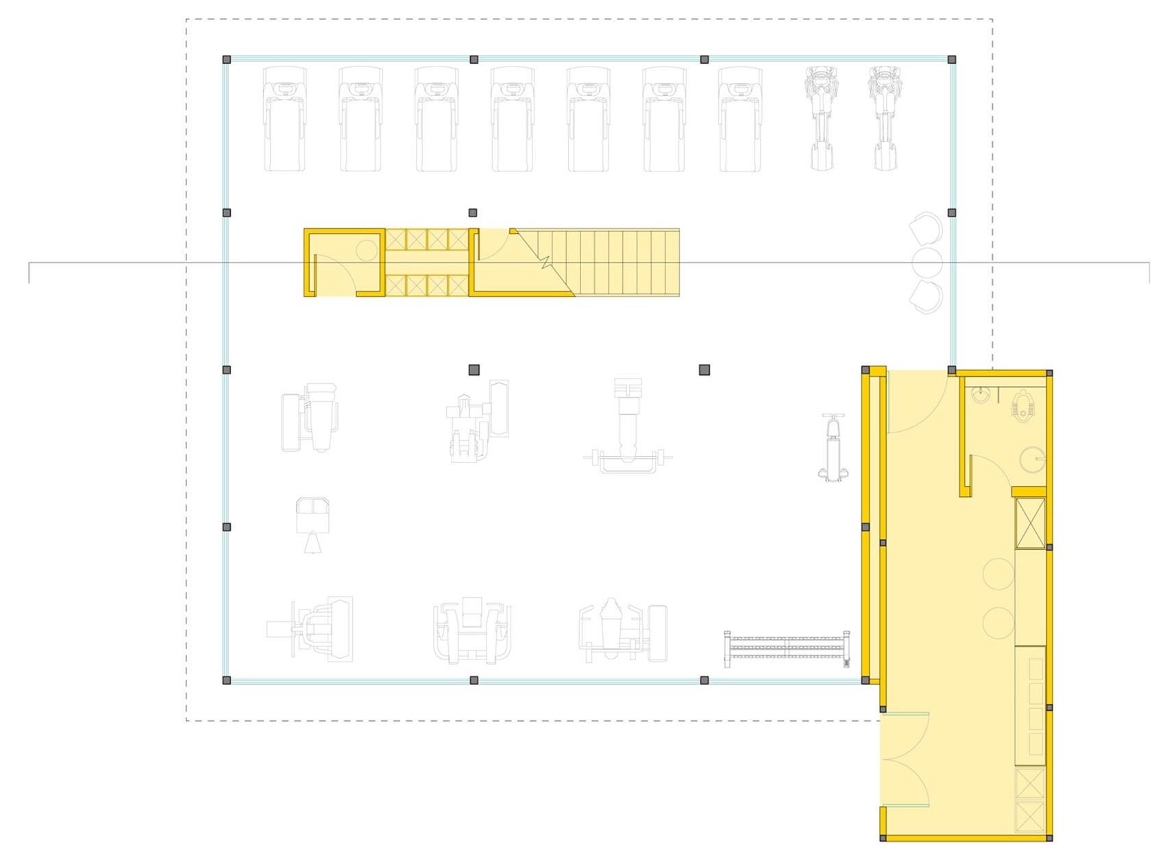 J· Fitness模块化预制智能健身房丨中国河北丨十域建筑-35