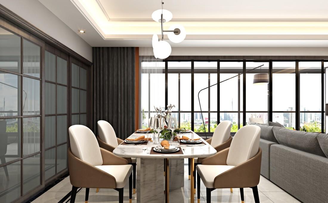 现代轻奢,152㎡品质生活空间设计-4