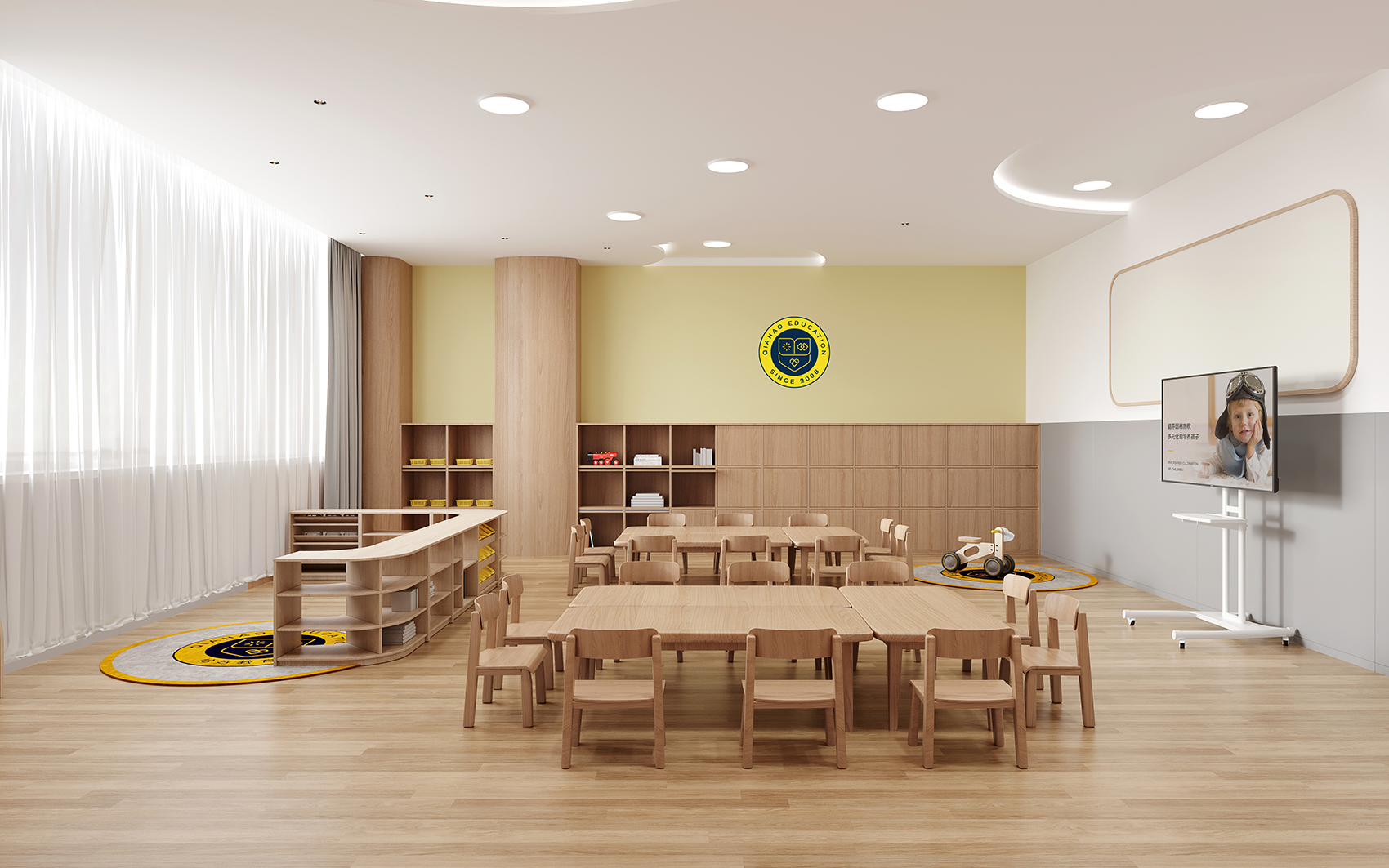 恰好教育恒茂园店&若比邻店丨中国宁波丨魔戏空间设计-35
