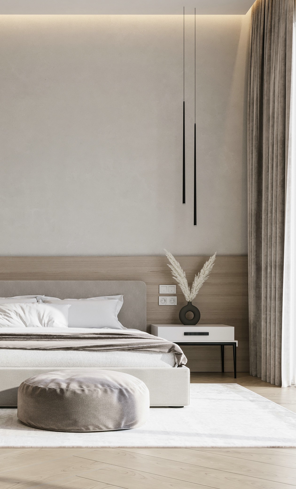 原木+高级灰 打造出精致舒适的居住空间-7