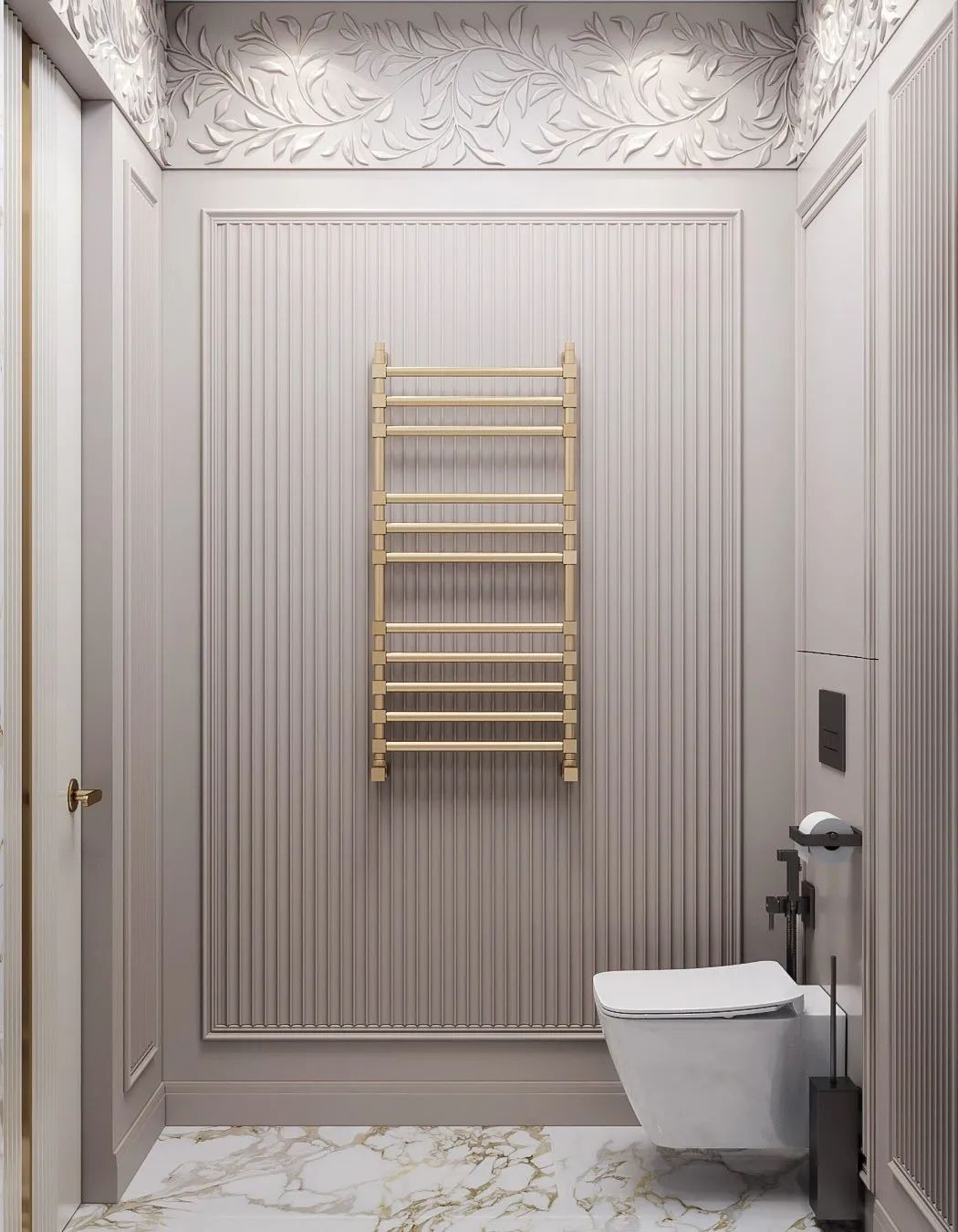 87㎡黄铜轻奢时尚家居丨Artis Interiors-49