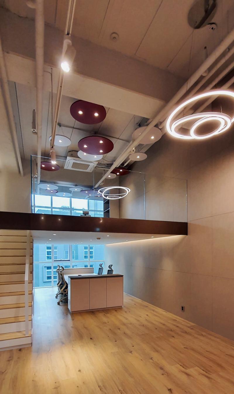 环保清新四十平米化妆品公司办公室设计-8