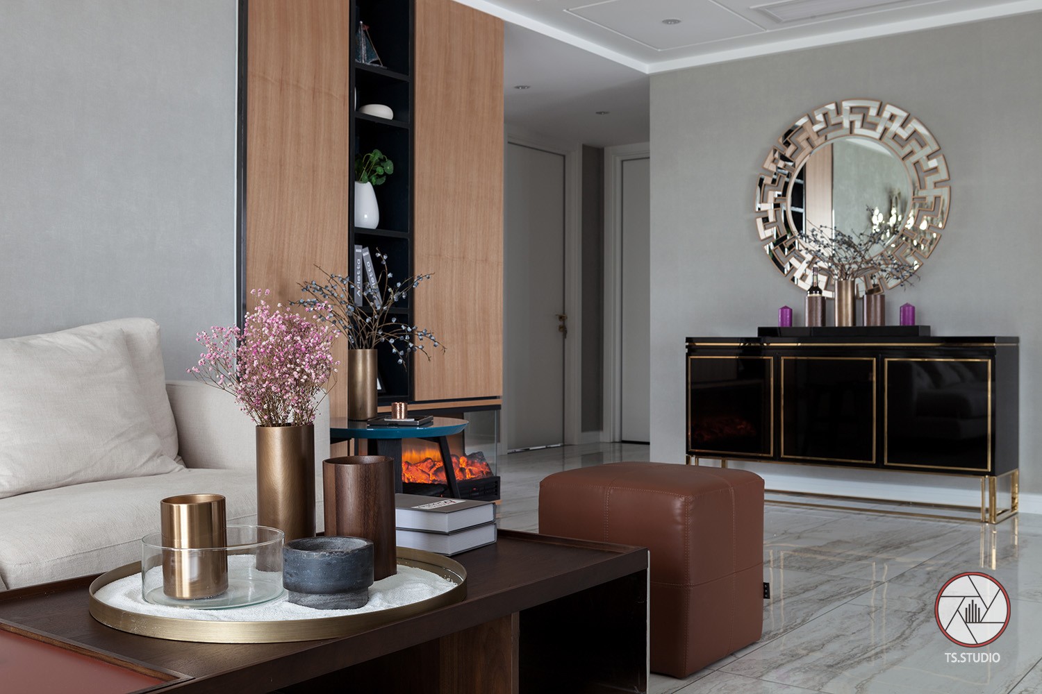 浙江现代轻奢住宅  嘉兴米卡装饰-4