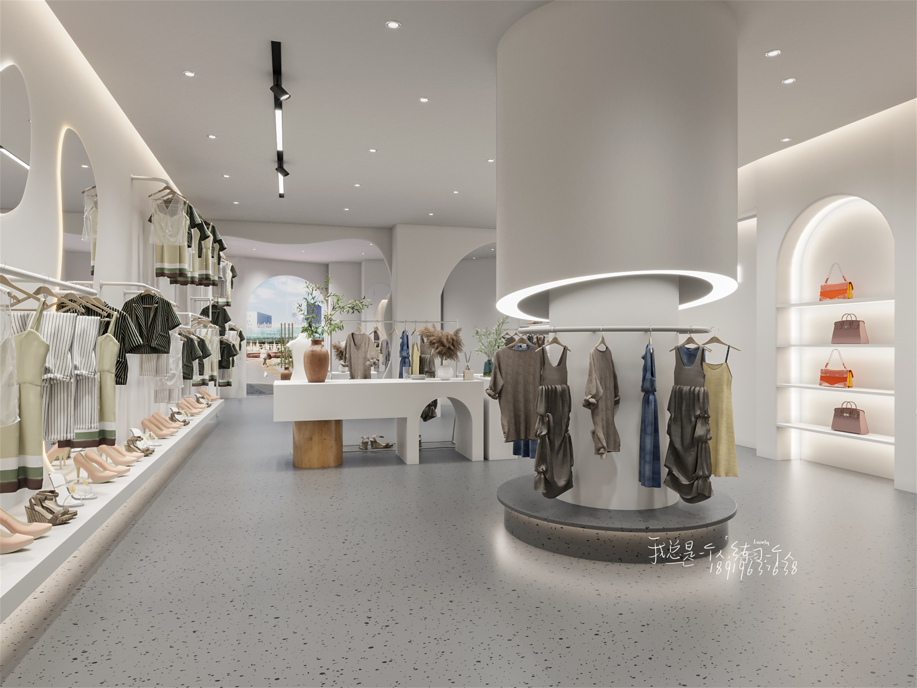 极简现代服装店设计-11