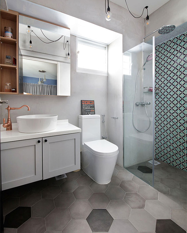 復古味花砖！新加坡 Loft 风单身女子公寓-9