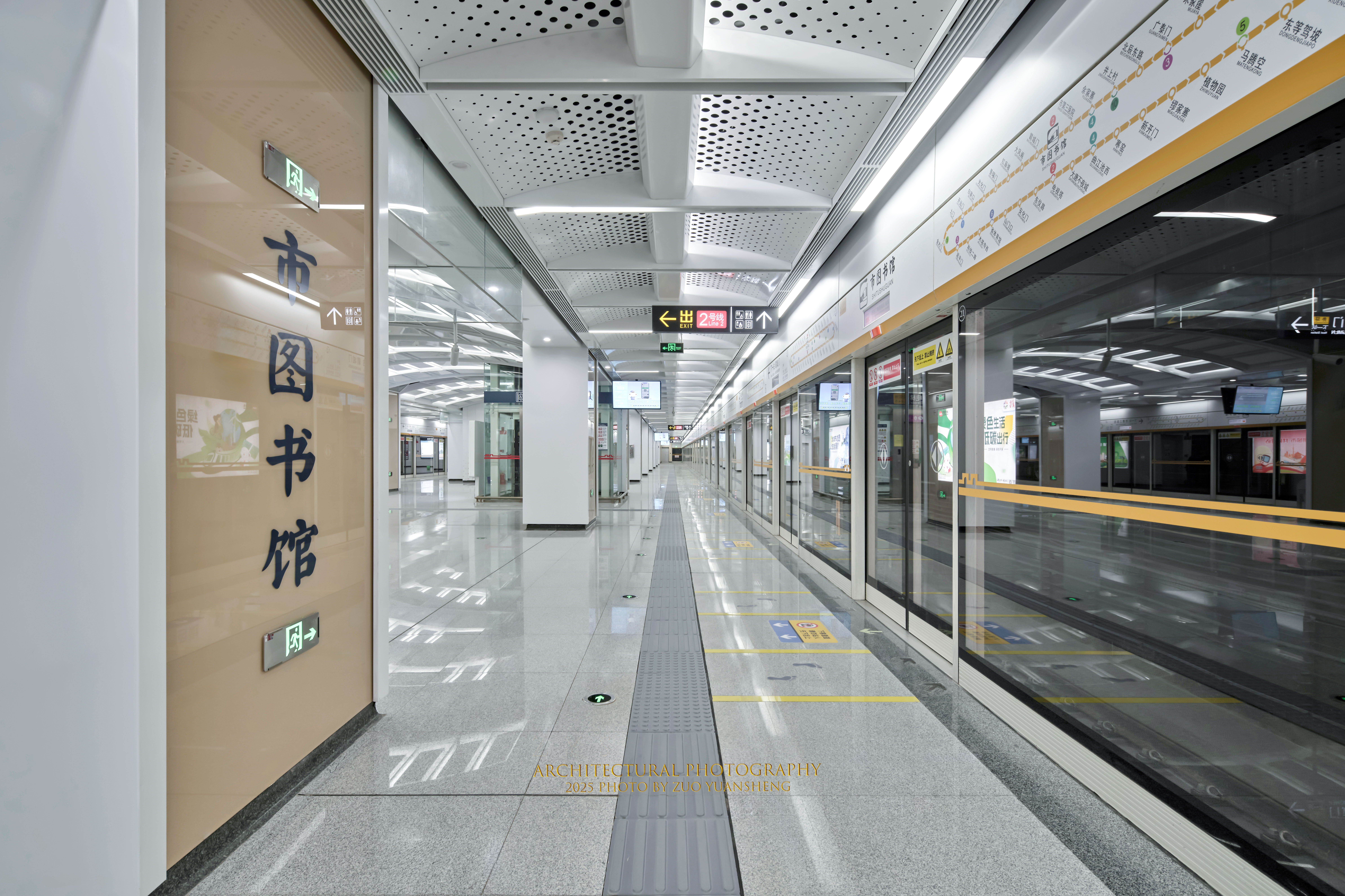 西安地铁八号线（市图书馆站）—— 空间摄影-14