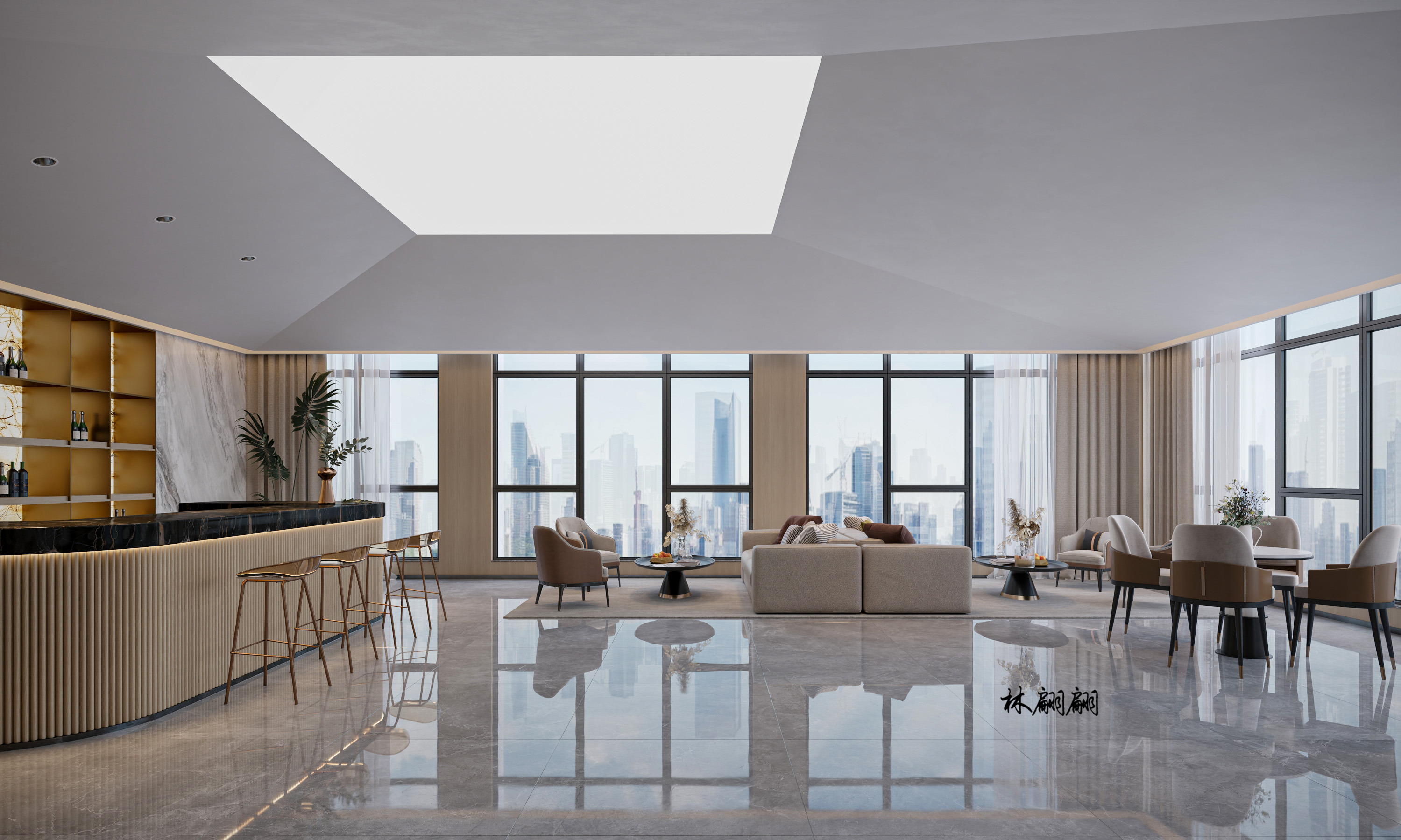 商业空间 休闲会所设计-1