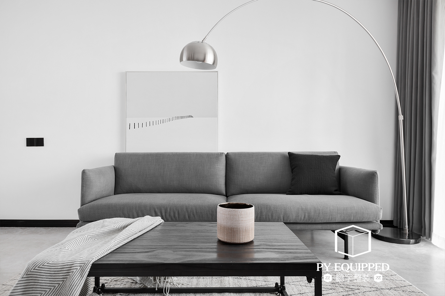 125㎡极简北欧风，白色空间的人性化细节设计-16