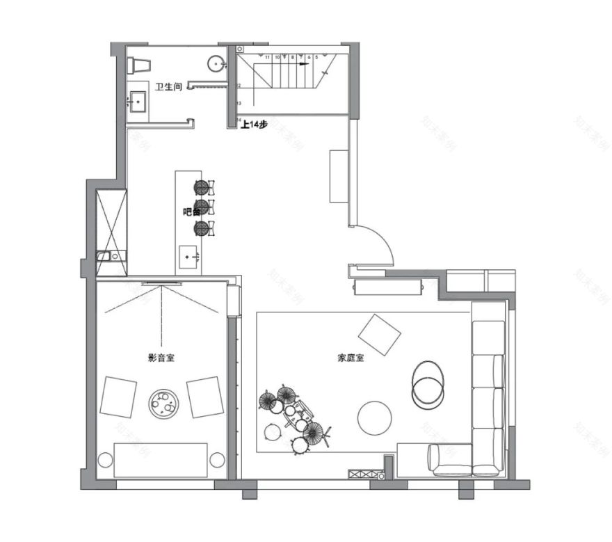 艺术无界,生活有声——烟台中海万锦洋房下叠样板间设计-66