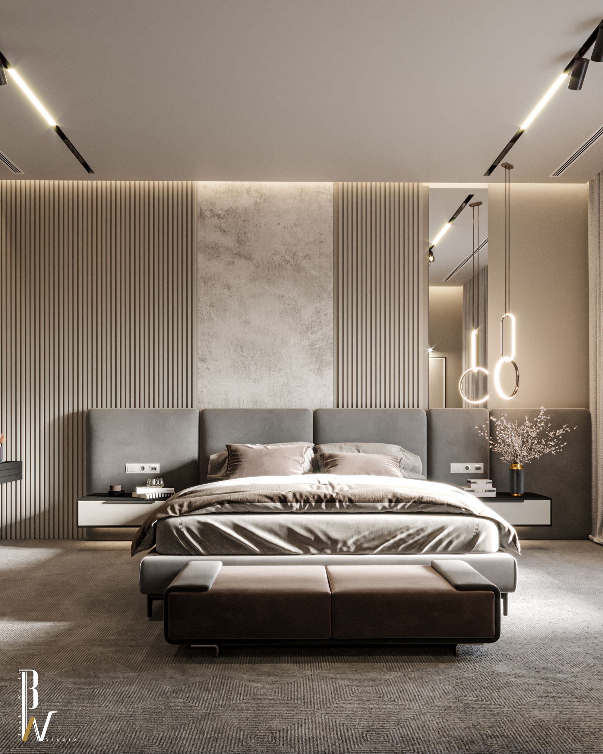 Modern Hotel Bedroom-1